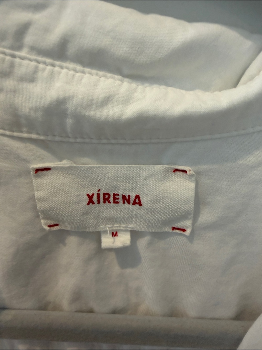 XiRENA White Short-Sleeve Channing Button-Down Shirt M (like new) - Picture 5 of 5